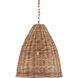 Basket 1 Light 21 inch Washed Driftwood Pendant Ceiling Light